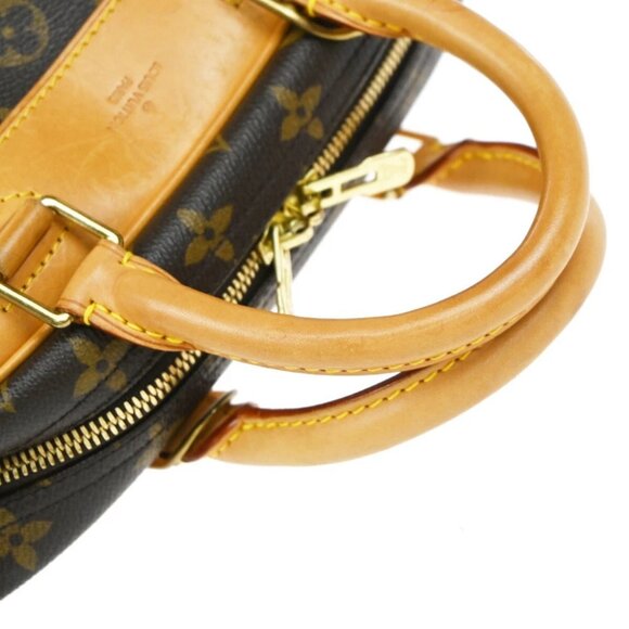 LOUIS VUITTON LV Logo Trouville Hand Bag Monogram Leather Brown - Picture 8 of 16